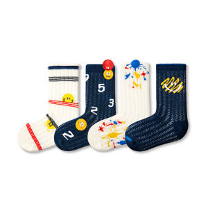Breathable Thin Summer Childrens Socks Mid-length Long