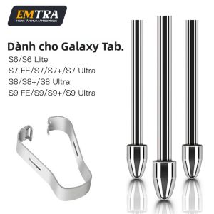 Đầu Ngòi Kim Loại Titan Thay Thế Cho Samsung Galaxy Tab Series S9/S9FE+/S9 Ultra/S8/S8+/S8 Ultra/S7/S7 FE/S6/S6 Lite - Ngòi Bút Máy Tính Bảng