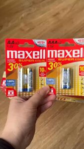 Vỉ 2 Viên Pin AA (TO) AAA (NHỎ) Maxell Super Alkaline 15V bền gấp 10 lần - Hàng chính hãng
