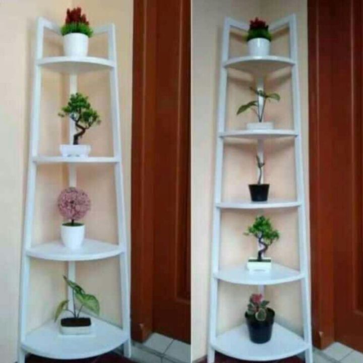 Rak sudut ruang tamu/rak sudut kamar/rak sudut pajangan/rak surut ruang