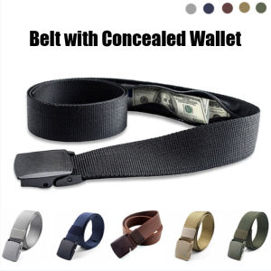 1/2pcs Outdoor Anti Theft Nylon BeltLength 120cm Waistbelt with Concealed Wallet for MenHigh Quality Waist Belt for Gifts