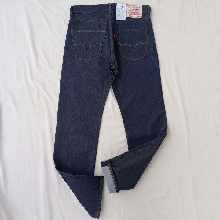 Denim Jeans Levis 501 Raw Denim 1947 501 Original Fit Selvedge Jeans - Main Image