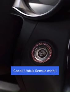 Tombol Starter Mobil Dekorasi Diamond Mobil Menutupi Dekorasi Berlian Imitasi
