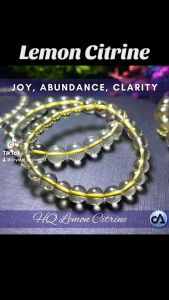 Stone High Quality Lemon Citrine [BUSINESS AND ABUNDANCE] (Brazil) Authentic Natural Crystal Bracelet