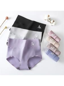 Swan Pure Cotton Womens Underwear High Waist Abdomen Lifting Large Size Graphene Antibacterial Triangle Panties New Arrival