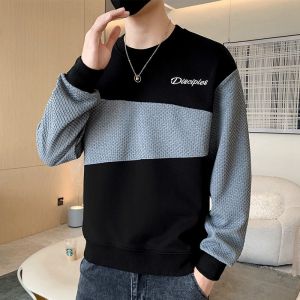 ROMON | Relaxed Casual Print Mens Sweater Spring Autumn New Style Long Sleeve T-shirt Underwear