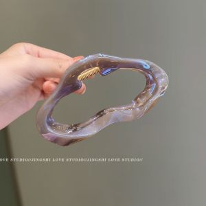 Cloud Shape Hair Claw Womens Shark Clamp Stylish Hair Accessories Designer Unique Small Batch Hair Grips for Girls