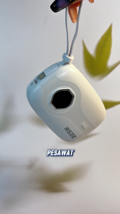 [SUPER MINI] Morein PB06 SE Powerbank 10000mah PD 22.5W Fast Charging LED Battery Display Built-in Cable Type C + Lightning for IPhone & Android