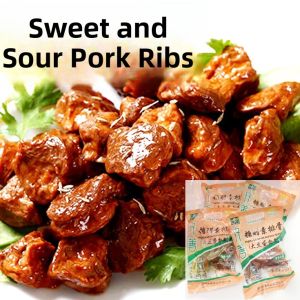 Vegetarian Sweet And Sour Ribs Semi-Finished Product 6 Bags Chinese Vegetarian Food Buddhist Shanghai Store Work Package Pre-Cooked Meal