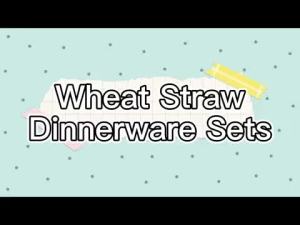 Goldstar 12pcs Wheat Straw Dinnerware Sets Wheat Straw Plates and Bowls Sets for Microwave Dishwasher Safe Lightweight
