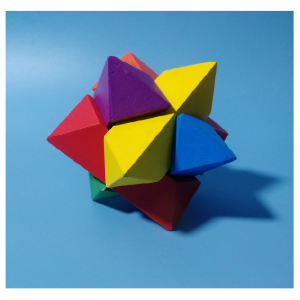 Wooden Topological Unlocking Model Kongming Lock Puzzle Creative Gift for Elderly People Geometric Mathematical Intelligence Toy