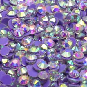 SS3-SS50 Crystal AB Glass Rhinestones Multi-Size Hotfix Flatbase Crystal For Nail Art Crafts Wedding Dress DIY Decoration