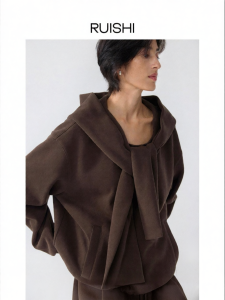 epoque de rueen | Removable Hood Fleece Thermal Coat Womens