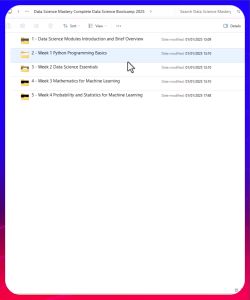 VIDEO TUTORIAL Data Science Mastery Complete Data Science Bootcamp 2025