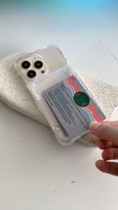 GKK Case Magic Card Door iPhone 11-16 Pro Max & Stand Holder Clear Case Anti Yellowing