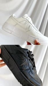 ARVUS Porsha Sneakers Shoes - Sepatu Fashion wanita trendy gaya sporty platform sedang kets santai minimalis White hitam putih cocok untuk sekolah kampus hangout jalan ringan empuk lentur nyaman kualitas impor premium