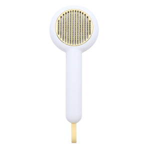 One-Button Automatic Stainless Steel Pin Comb for Cats And Dogs Pet Grooming Brush Float Hair Removal Self-Cleaning Tool