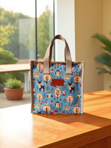 Fashionable Waterproof Handbag New Style Student Mom Carry-On Lunch Box Bag Portable Outing Bento Bag for Office Workers