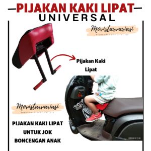 Pijakan Kaki Anak Non Lipat Untuk Jok Boncengan Anak Untuk Semua Jenis Motor