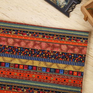Tribal Ethnic Cotton Linen Fabric Bohemia Print DIY Sewing Material for Dresses Vintage Tablecloth Curtain Pillowcase Home Decor