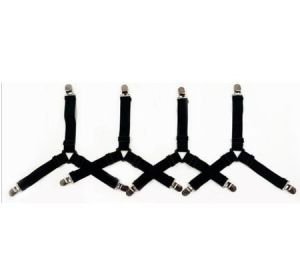 4Pcs/lot Bed Sheet Fasteners Holder Gadgets for Bed Sheet Organizer Mattress Cover Clip For Home Elastic Straps Adjustable Clips