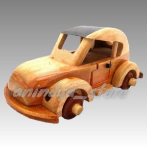 miniatur mobil vw kodok hiasan kayu souvenir hiasan