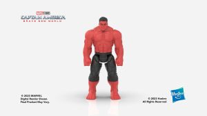 Marvel Studios Captain America Brave New World Titan Hero Series 12-Inch Deluxe Red Hulk Action Figure Super Hero Toys for Kids 4 and Up