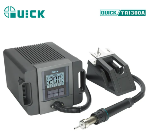 QUICK TR1300A Original 1300W High‑Power Rework Station Spiral‑Airflow LCD Screen 3 Storage‑Channels Adjustable Air‑Volume For Multi‑Memory Phone Mainboard Chip Rework Repair