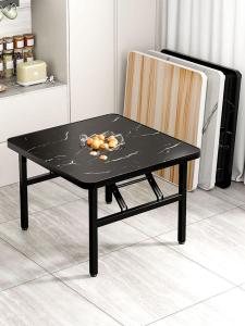 โต๊ะทานอาหารแบบพับได้ ร้านอาหารจานด่วน เรียบง่าย ดีไซน์ ใช้ในบ้าน โต๊ะเตี้ย ร้านอาหารสำเร็จรูป หอพัก โต๊ะสี่เหลี่ยมเล็ก