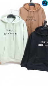 I HAVEA LITLE DREAM SWEATER HOODIE - SWEATER HOODIE OVERSIZE PRIA WANITA