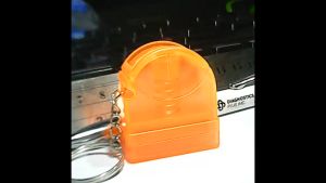 KT Stamp 10x28mm Personalized Rubber Self Inking Stamp with Keychain 2 Lines Signature Max 3 Lines