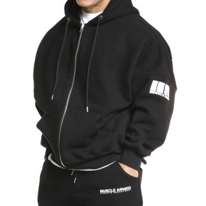 Nam Lông Cừu Lót Áo Hoodie Thoải Mái Huấn Luyện Chạy Bộ Áo Nỉ Áo Sweatshirt Rộng Rãi Trên Cao Áo Khoác Thời Trang Người Đàn Ông Cơ Bắp Mùa Thu Mùa Đông Đồ Thể Thao