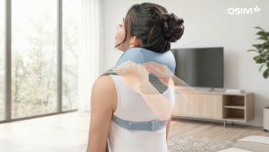OSIM uCozy Handsfree Neck & Shoulder Massager V-Grip Kneading Massage Deep Neck Kneading Massage Hands-free Buckle Design