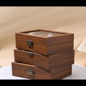 O-KAY Premium Luxury Watch Box Storage 6-slot 8-slot with Lock and Key