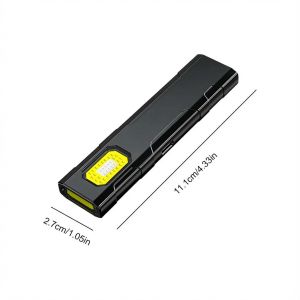 ESMARTER | Portable Rechargeable Mini LED Keychain Flashlight 800LM Magnetic Pocket Torch Light for Work Camping Emergency Car Use