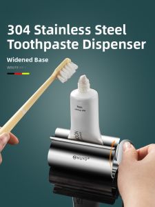 Manual Stainless Steel 304 Toothpaste Squeezer Skin Care Products Hand Operated Device for Children Face Wash Dispenser