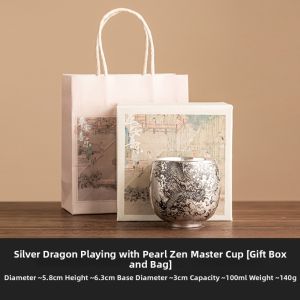 JISU | Dragon Playing With Pearl Design Tea Cup