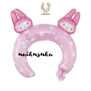 [UNIKUSUKA] 6PCS Balon Bando foil karakter Balon motif hewan lucu Balon bando ulang tahun hiasan kepala