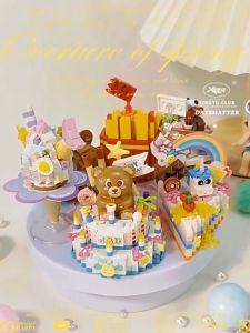 LOZ IDEAS Mini Block Sweetheart Doctrine Dessert Cake Panda Tea Food Gift Decoration Building Brick Toy Boy Girl 甜心主义