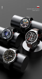 EX102 1.43 inch AMOLED screen Bluetooth BT music playback smart watch AI voice assistant voice dialling SOS distress function br