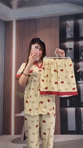 CANDY HOMEWEAR ชุดนอนผญสวยๆ ชุดนอนแขนสั้น ชุดเซ็ท 3 ชิ้น 💖 มีหลายไซต์ อก 30-46 นิ้ว W160