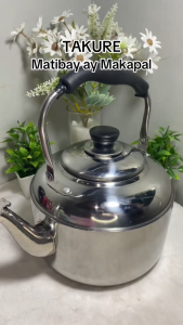 Heavy Duty Stainless Steel Water Kettle with Whistle - Anti-Scald Handle Works on Open Flame & Induction Cooker