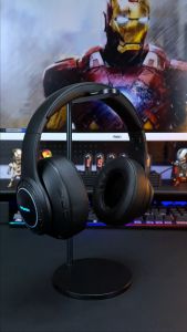 Awei A100BL RGB Light Headphone 300H Standby Time Headset Wireless Bluetooth 5.0 40mm Wireless Headphones TF Card Built in FM Headset