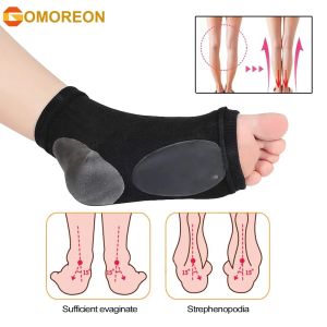 1Pair Arch Support Sleeves Socks Cushioned Arch Support Braces Gel Pads for Flat Foot Pain Relief Plantar Fasciitis Heel Spurs