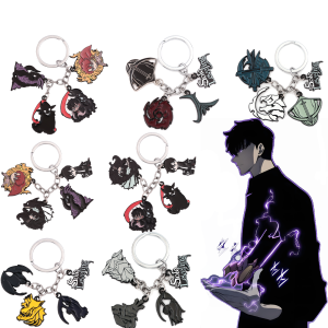 Solo Leveling Keychain Character Mizushino Shun Aoi Moriryo Kenta Mukaizaka Shizuku Metal Cartoon Pendant Role Play Accessories