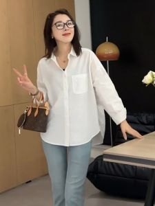 Fashionable Sun Protection Cotton Womens Shirt