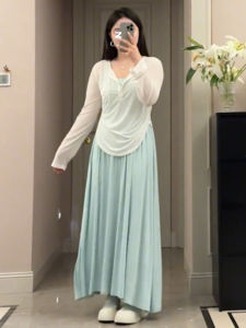 Elegant plus Size Womens Summer Dress Pure Desire Strap A-Line Long Vest Dress Slimming Effect Meat Covering up Classy