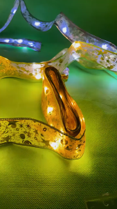 5M 50LED Christmas Ribbon Lights Christmas Tree Light Fairy Strings Lights for Party Indoor Christmas Tree Garden Decor