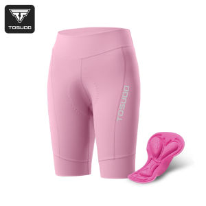 TOSUOD Ladies Breathable Cycling Shorts Hip Cushion With Side Pockets Summer Outdoor Bike Sports Pants