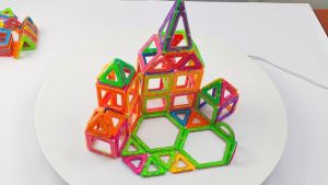 50 / 100 pieces 3D DIY Magnetic Toy Building Blocks Kids Puzzle Playset